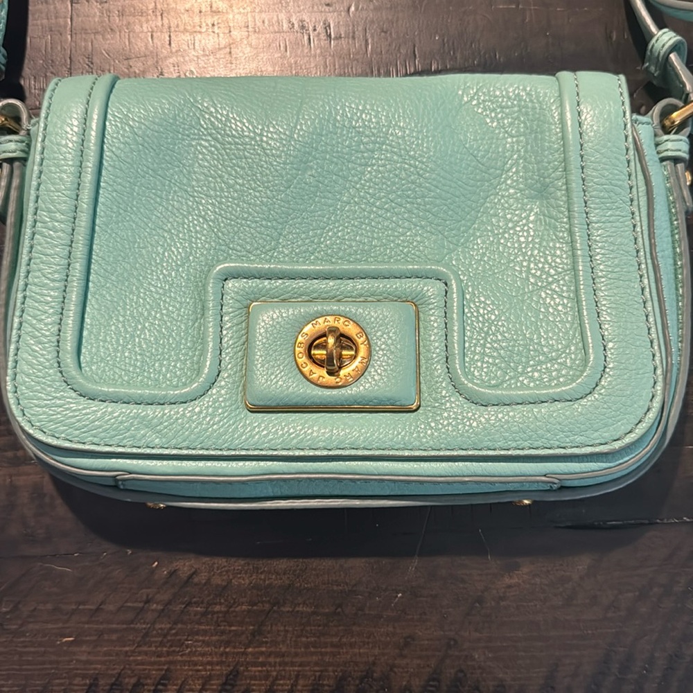 Mark Jacobs mint Crossbody Revolution flap bag